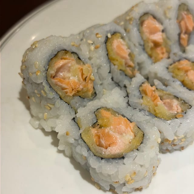 Salmon Tempura Roll.
