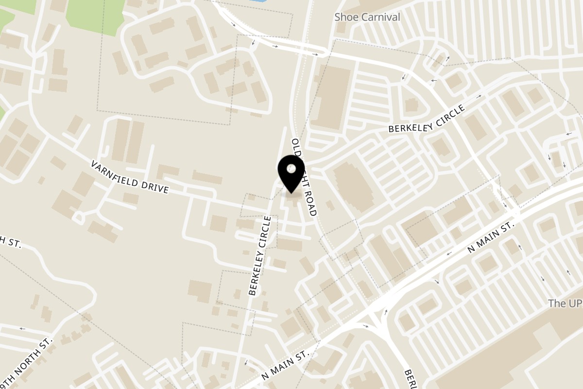 Map showing the location of Wasabi Japanese Steakhouse on 202 Berkeley Cir in Summerville